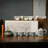 Regalo cultural y creativo estilo chino juego de té evento de aniversario de empresa regalos prácticos recuerdos de negocios de alta gama con impresión de logotipo disponible