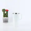 Aço inoxidável 304 20oz diâmetro grande Copo de Carro para exterior portátil copo térmico com alça caneca de café cerveja