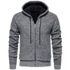 Novidades populares de outono e inverno: suéteres masculinos, jaquetas masculinas, cardigans de tricô casuais da moda estilo coreano, moletons masculinos com capuz