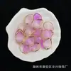 15*22mm Gelatina Dos Tonos Estampado en Caliente Pétalos de Loto Hecho a Mano DIY Accesorios para Joyería Accesorios Suministro de Celebridad de Internet Stock Disponible