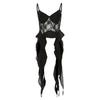 Transfronterizo 2024 Estilo Europeo y Americano Verano Nuevo Chaleco de Tirantes Sexy sin Espalda de Color Sólido Ajustado Street Fashion para Mujer
