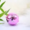30,40, 50mm Campana Lacada Dorada Plateada Navideña Llavero para Árbol de Navidad Mascota Bolsa Accesorios DIY