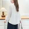 Especial2026 Principios de Otoño Nuevo Tallas Grandes Mujer Elegante Cuello Solapa Manga Larga Blusa Camisa Casual para Chicas Tallas Grandes 0721