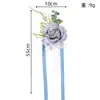 Serie de conjunto de flor de muñeca y prendedor para novio y novia con temática de bosque transfronterizo, rosas artificiales para bailes de graduación y fiestas para hombres y mujeres