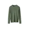 Ropa básica para niños de algodón puro con cuello alto acanalado, suave y cómoda, simple y versátil, un artículo imprescindible para primavera y otoño