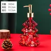 Frasco de Vidro Criativo e Bonito para Álcool em Gel de Árvore de Natal Frasco Espesso de Vidro para Álcool em Gel Frasco de Vidro para Gel de Banho