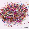 Chips de vidro irregulares imitando minerais em 30 cores para decoração criativa de nail art DIY, porta-canetas, porta-retratos e materiais de preenchimento para pintura