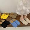 Zuecos de Exterior para Mujer Estilo Birkenstock Sandalias de Punta Cerrada sin Cierre 2025 Nuevo Otoño Zuecos Tejidos de Deslizamiento Perezoso