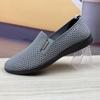 Zapatos de Tela Old Beijing para Hombre, Estilo Nuevo Primavera 2026, Zapatos sin Cordones para Hombre, Zapatos de Malla Transpirables, Zapatos de Papá, Zapatos de Conducir para Hombre