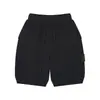 Shorts de Malha com Cordão e Logo Bússola de Pedra Transfronteiriça Unissex Solto Casual Calça de Cinco Pontos Moda Verão Marca