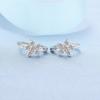 Pendientes coreanos de circonita con hebilla para orejas pequeñas, elegantes y modernos, para mujer, con personalidad, redondos, sencillos y combinables.