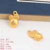 Acessórios para pulseira diy cor-preservação ouro antigo furo grande furo grande coelho fofo rabanete acessórios para colar acessórios de joia atacado
