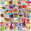Grande Venda de 50 Adesivos de Futebol Americano Atacado Bowl Futebol Desenho Animado Adesivos de Grafite Amazon Temu