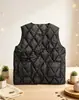 506 Chaleco de Algodón Nuevo con Forma de Diamante para Otoño e Invierno Fabricante Venta al por Mayor Chaleco Ligero Cálido Acolchado Corte Holgado Adelgazante