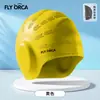 Gorro de natación de silicona para adultos, protector de oídos, color liso, cómodo y no restrictivo, unisex, tamaño grande, elegante, personalizable con logo