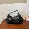 Bolso de mujer versátil y elegante, nuevo modelo otoño 2026, bolso baguette chic y texturizado, bolso de hombro vintage, bolso de hombro moderno y versátil