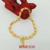 Pulseira banhada a ouro latão revestimento a vácuo joia ouro imitação banca de joias executando fonte de mercadorias Jianghu variedade de pulseiras femininas em molde invertido