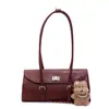 Bolsa Pequena Retrô de Luxo Outono e Inverno para Mulheres 2025 Nova Versátil Bolsa de Ombro Axila Moda Bolsa Satchel Bolsa Baguette