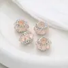 Nueva Piedra Ojo de Gato Cadena de Diamante Cuentas Planas Bola de Diamante Cuentas Usables con Agujero Recto DIY Llavero Cadena de Bolsa Accesorios Mayoreo
