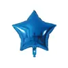 Globo de película de aluminio de estrella de cinco puntas de 18 pulgadas decoración de escena de fiesta de cumpleaños diseño de habitación de boda globo de película de aluminio de placa de luz venta al por mayor