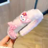 Diadema de felpa de otoño e invierno para niños, diadema de esponja de dibujos animados, lindo tocado para niña, dulce accesorio para el cabello infantil
