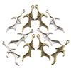 Colgante de murciélago con dije de animal de 2 colores, 13 x 31 mm, para teléfono móvil, equipaje, accesorios de joyería DIY