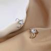 Pinzas para Orejas de Plata de Ley 925 con Circonita Diseño de Nicho Pendientes sin Perforación Estilo Minimalista Elegante Brazaletes para Orejas Venta al por Mayor Y349