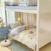 2026 Nuevo Modelo Cama de Estudiante Algodón Puro Estampada Litera para Dormitorio de Estudiantes Juego de Tres o Cuatro Piezas