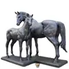 Escultura Grande de Caballo de Cobre Paisaje Personalizado Caballo de Cobre Fundido Escultura de Caballo Madre e Hijo Caballo Saltando Caballo Galopando Escultura de Caballo Fabricante de Caballos de Cobre