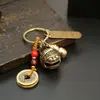 Pingente de sino para chaveiro, acessório criativo para carro, ornamento decorativo para pendurar, sino pequeno DiTing Zhongkui para afastar demônios, presente de alta qualidade no atacado