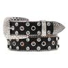 Cinturón de diamantes de imitación transfronterizos, moda femenina, estilo punk, tendencia, cinturón decorativo de alta gama para mujer, cinturón para hombre