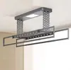 Secador de Roupas Elétrico com Controle Remoto Elevatório Varanda Secador Inteligente de Roupas Secador de Roupas Doméstico Máquina de Varal Automático para Secar Roupas