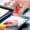 Platos de Cerámica Esmaltada de Colores para Sushi y Bistec al por Mayor Transfronterizos, Platos de Presentación Japoneses y Coreanos de Nicho de Alta Estética para Restaurantes