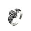 Anillo de Ancla de Plata Tailandesa Chiba Punk Hip Hop Moda Accesorios de Moda Venta Caliente Vintage Distressed Anillo de Plata Tailandesa