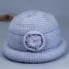 Nuevo Estilo de Gorro Cálido de Invierno para Madres de Mediana Edad y Mayores, Gorro de Lana Engrosado a Prueba de Viento para Señoras Mayores, Gorro de Algodón Tejido para Abuelas
