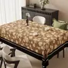 Mantel floral retro americano, impermeable, a prueba de aceite, resistente al calor, lavable, estilo pastoral, uso doméstico, resistente a la suciedad, mantel rectangular para comedor