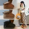 Botas de Nieve Impermeables para Niños de Invierno Botas Cortas de Moda para Niños y Niñas Zapatos Cálidos de Algodón con Forro Polar para Bebés Botas Antideslizantes para Niños