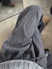 Pantalones de traje a rayas plisados estilo Old Money para hombre, pantalones casuales rectos de verano fluidos, pantalones anchos relajados y holgados tipo Yamamoto