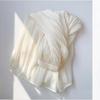 Falda de Gasa Elegante Perlada Fluida para Mujer Primavera y Verano Estilo Nuevo Plisada de Hada Elegante y Fluida Falda de Línea A
