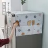Capa de poeira à prova d'água e óleo para geladeira com bolsos de armazenamento para uso doméstico, disponível em estoque, atacado diretamente do fabricante