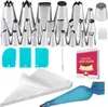 Conjunto de Bicos de Confeitar Amazon com 44 Peças Decoração de Bolo Glacê Bico de Aço Inoxidável Conjunto de Ferramentas de Confeitaria