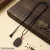 Colar Pingente Lanyard Chaveiro Colar Pingente Colar de Contas He Xiang Pingente Wenwan Incenso Medicinal Etiqueta para Pendurar Marca He Xiang Ping An