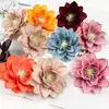 Pelo Sintético Flor de Loto DIY Tocado Estilo Antiguo Pasador Material de Flor de Loto Salón de Bodas Pared de Flores Arreglo Floral Adornos para Fotografía