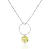 Collar de plata esterlina 925 con cristal de fresa, collar de piedra lunar de cristal natural, colgante pequeño y fresco, cadena para clavícula, joyería de comercio exterior