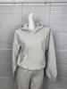 Nuevo en stock: conjunto de sudadera con capucha casual holgada y pantalón de chándal con bolsillo tipo canguro clásico en felpa de algodón