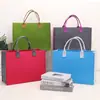Bolsa de fieltro a juego Bolso de mano Engrosada Gran capacidad Bolso de mano de fieltro Bolsa de regalo para banquetes de negocios Souvenir