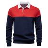 AIOPESON Sudadera Nueva de Primavera para Hombre Mezcla de Algodón Estilo Casual de Negocios Manga Larga Patchwork para Hombre