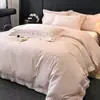 Set de Cuatro Piezas Bordado de Algodón de Fibra Larga de Xinjiang Lujo Ligero Algodón Puro Funda Nórdica 100% Algodón Sábana Nueva Faldón de Cama Ropa de Cama