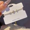 Pulsera de trébol de cuatro hojas microincrustada estilo coreano a la moda estilo net red pequeña y exquisita con cordón 2024 cuerda de mano para mujer J1403