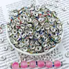 Anillo de Diamante Transfronterizo de 6/8mm Accesorios Hechos a Mano Espaciadores de Anillo de Diamante Pulsera Colorida Rueda de Espaciadores con Cuentas de Diamante Joyería DIY